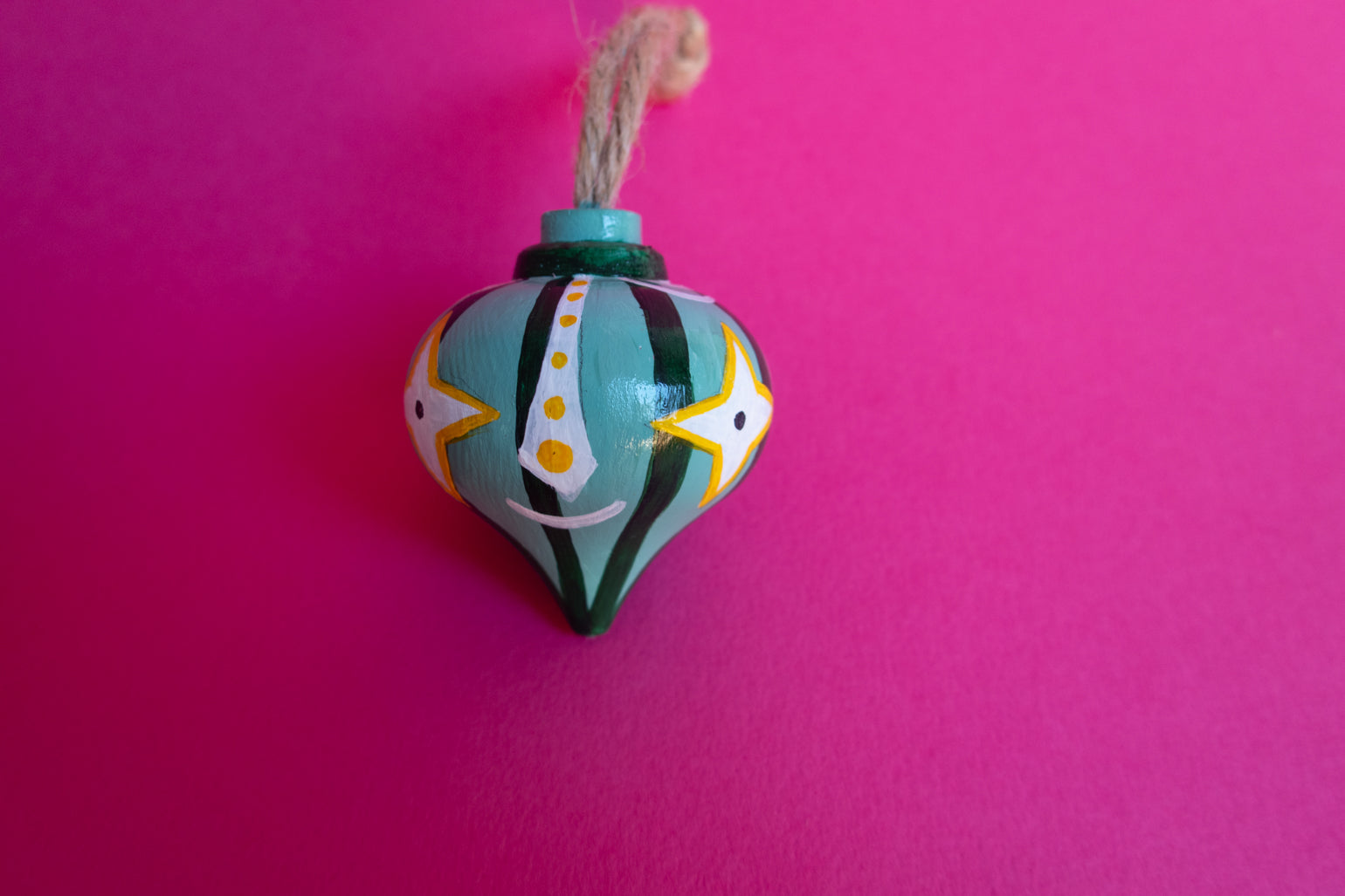 Green McQueen Christmas Bauble