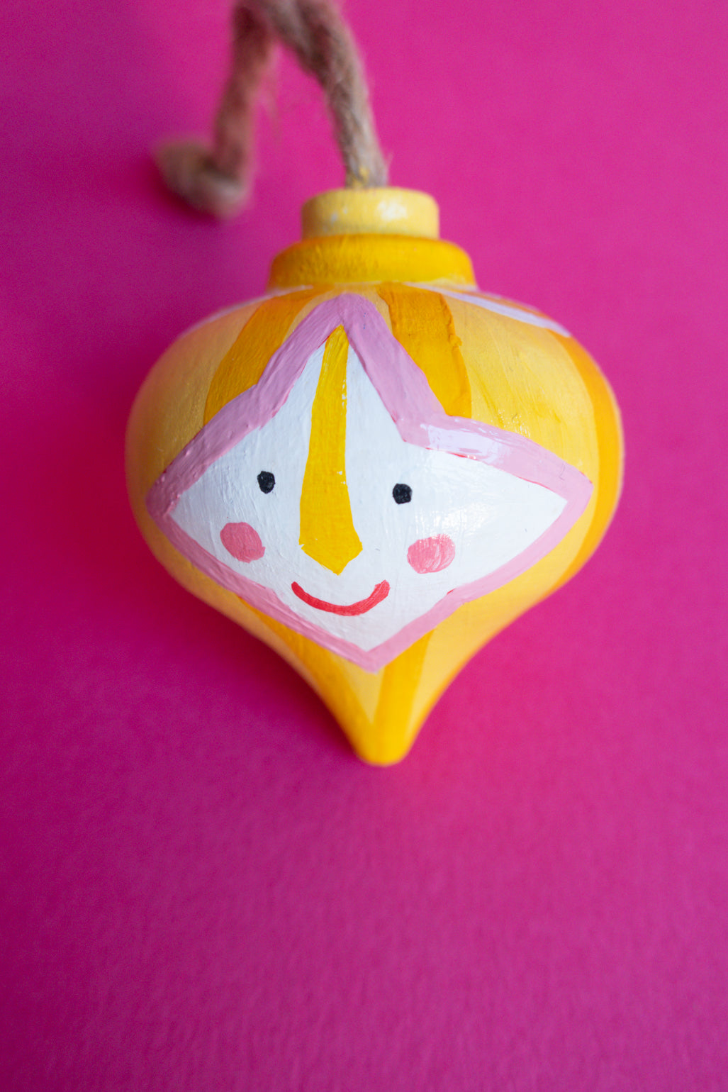 Mellow Yellow Christmas Bauble